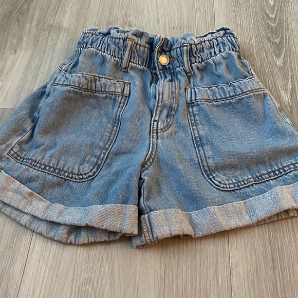 Girls Zara Paper-bag Waist Shorts Size 10 - Picture 1 of 3